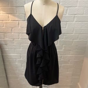 Black ruffle dress | size small
